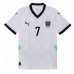 Camiseta Austria Marko Arnautovic #7 Segunda Equipación Replica Eurocopa 2024 para mujer mangas cortas